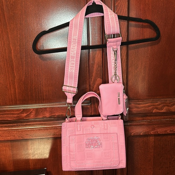 Steve Madden Pink Mini Tote Bag - Picture 10 of 12